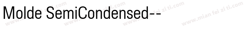 Molde SemiCondensed-字体转换